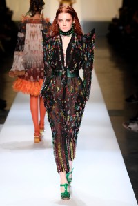 Model on the catwalk