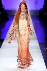 Model on the catwalk