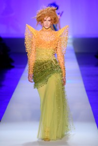Model on the catwalk