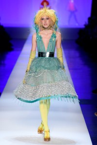 Model on the catwalk