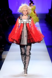 Model on the catwalk