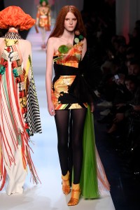 Model on the catwalk
