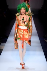 Model on the catwalk