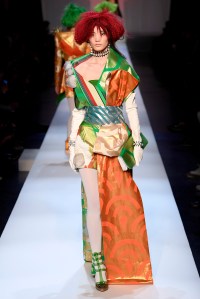 Model on the catwalk