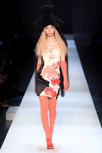Model on the catwalk