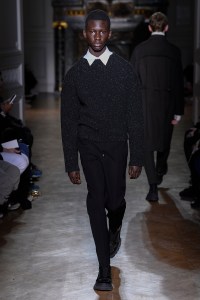 Model on the catwalk