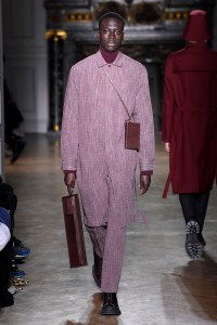 Model on the catwalk