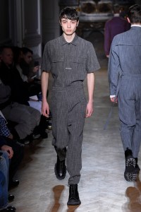 Model on the catwalk