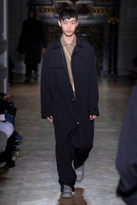 Model on the catwalk