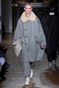 Model on the catwalk