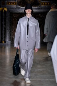 Model on the catwalk