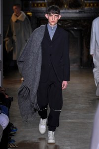 Model on the catwalk