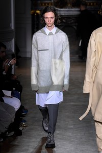 Model on the catwalk