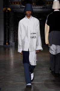 Model on the catwalk