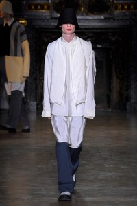 Model on the catwalk