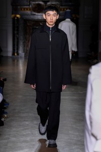 Model on the catwalk