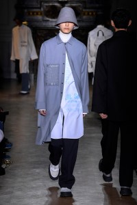 Model on the catwalk