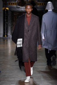 Model on the catwalk