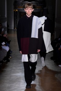 Model on the catwalk