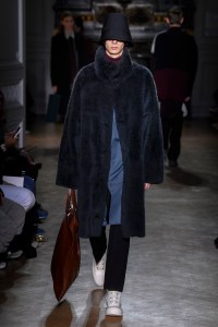 Model on the catwalk