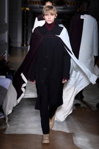 Model on the catwalk