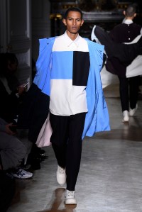 Model on the catwalk