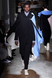 Model on the catwalk