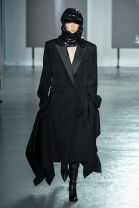 Model on the catwalk