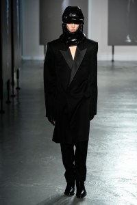 Model on the catwalk