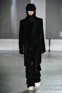 Model on the catwalk
