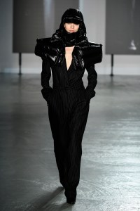 Model on the catwalk