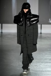 Model on the catwalk