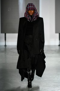 Model on the catwalk