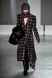 Model on the catwalk