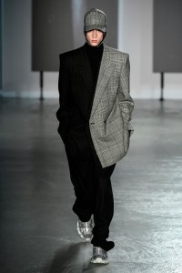 Model on the catwalk