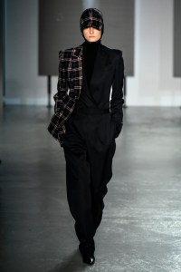 Model on the catwalk