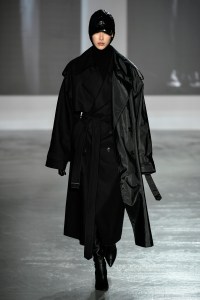 Model on the catwalk