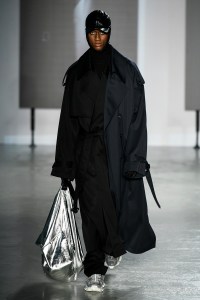 Model on the catwalk