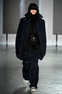 Model on the catwalk