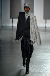 Model on the catwalk