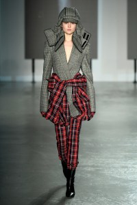 Model on the catwalk