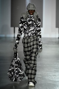 Model on the catwalk