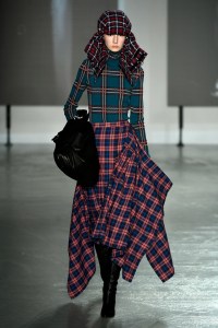 Model on the catwalk