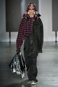 Model on the catwalk
