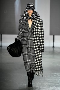 Model on the catwalk