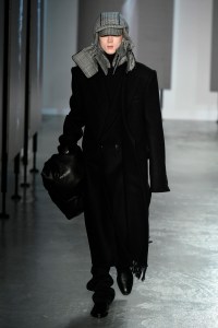 Model on the catwalk