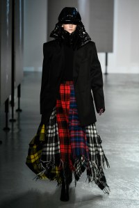 Model on the catwalk