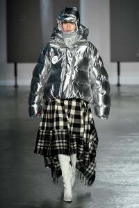 Model on the catwalk