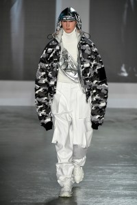 Model on the catwalk
