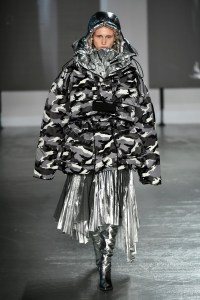Model on the catwalk